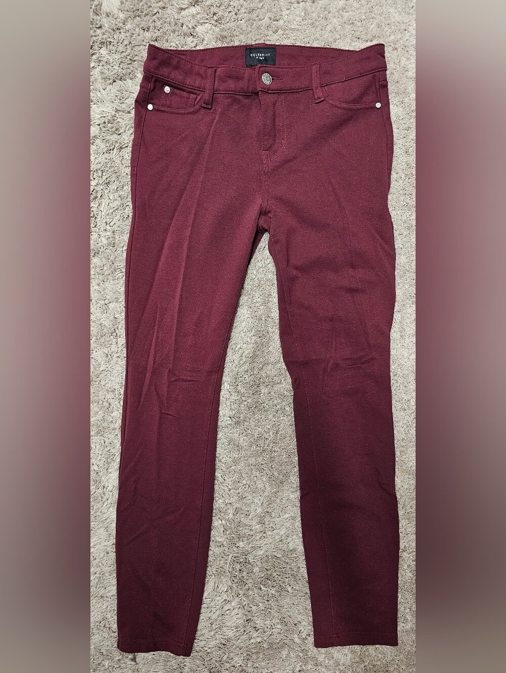 Celebrity Pink Women's Burgundy Jeggings